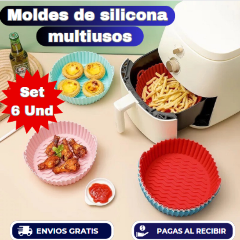 😱 KIT DE 6 MOLDES DE SILICONA MULTIUSOS 🤩